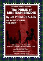 The Prime of Miss Jean Brodie at Barons Court Theatre London Theatre